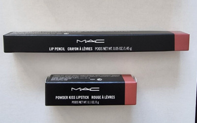 M·A·C Cosmetics  *Powder Kiss Lipstick * 316-3g + Lip Pencil *Whirl* 1,45g-Neu