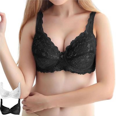 NEU DAMEN DAMEN SPITZEN BH SEXY ULTIMATIVER KOMFORT VOLLSCHALE BÜGEL VOLLER STÜTZE