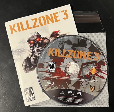 Killzone 3 (Sony PS3 2011) GAME DISC & MANUAL - TESTED & WORKING