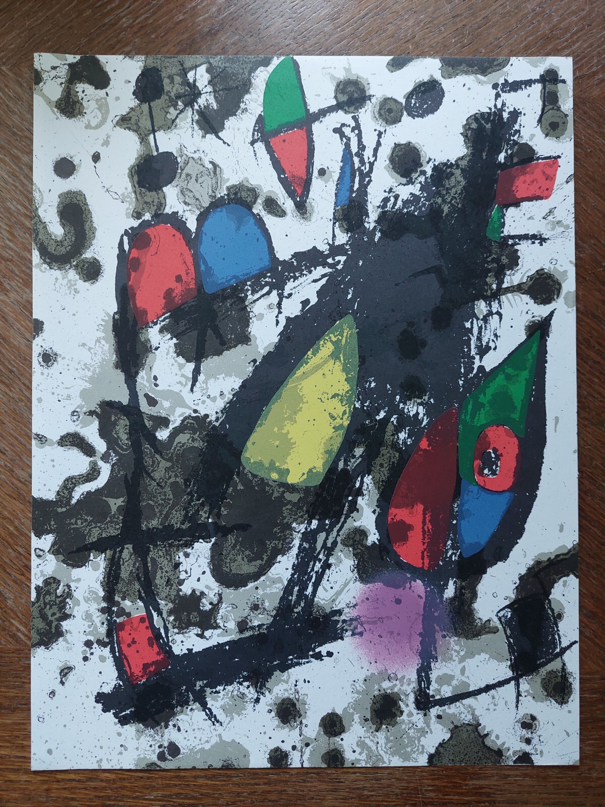 Joan MIRO Original lithograph. Mourlot, Paris, 1975