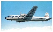 c1954 Douglas DC-7 United Airlines Aircraft Vintage Postcard
