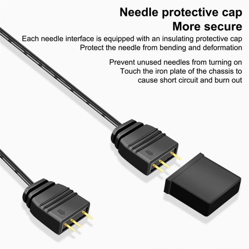 Motherboard Cable Mainboard Extension Cable ARGB Extension Cable ARGB Splitter - Picture 10 of 11