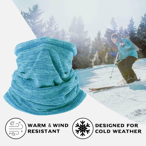 Winter Thermal Fleece Neck Warmer Gaiter Cycling Ski Face Mask for Cold Weather - Picture 39 of 47