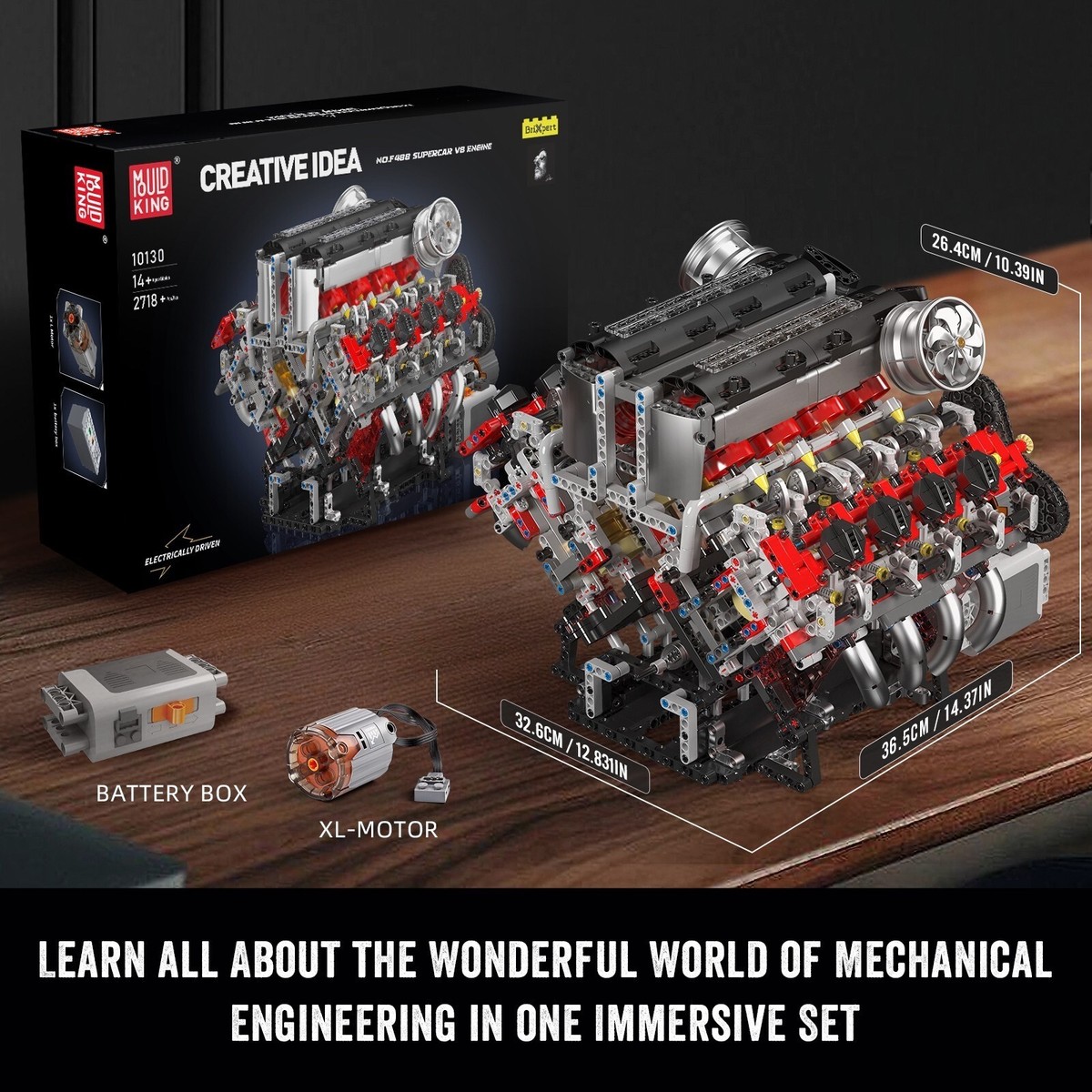 Mould King 10130 NO. F488 Supercar V8 Motor in Baden-Württemberg - Leingarten | Lego & Duplo Mould King 10130 NO. F488 Supercar V8 Motor in Baden-Württemberg - Leingarten | Lego & Duplo