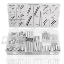 Spring Assortment Kit 200 Pcs 20 Sizes Mini Zinc Plated for Universal Repair