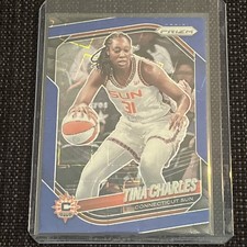 2025 Panini Prizm WNBA- Blue Velocity #3 Tina Charles- Connecticut Sun