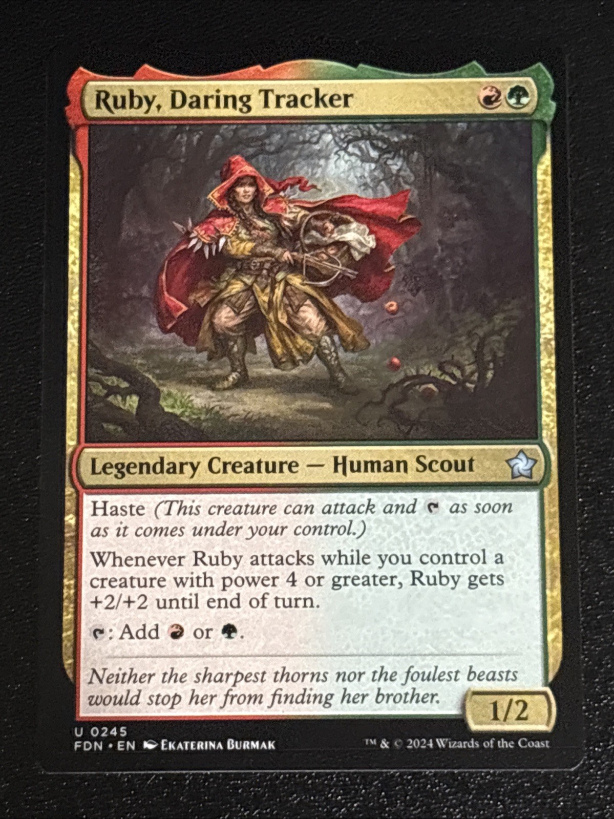 MTG Foundations Ruby, Daring Tracker 0245 NM