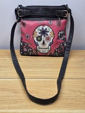 Day of the Dead Cross Body Handbags Women Purse Sugar Skull Single Shoulder Bag