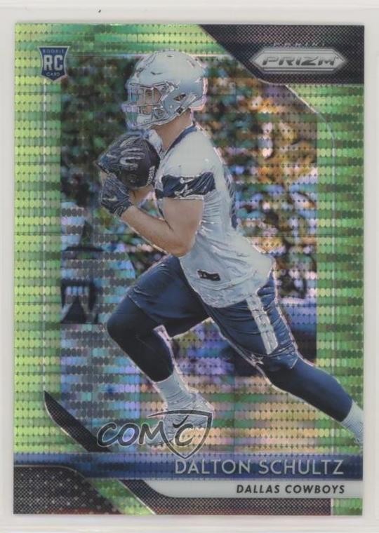 2018 Panini Prizm Rookie Neon Green Pulsar Prizm Dalton Schultz #277 k5j