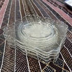 Imperial Glass Intaglio Fruit #7888 Salad Plate 5 Clear w Frost Fruit 7 " Sq — photo 2