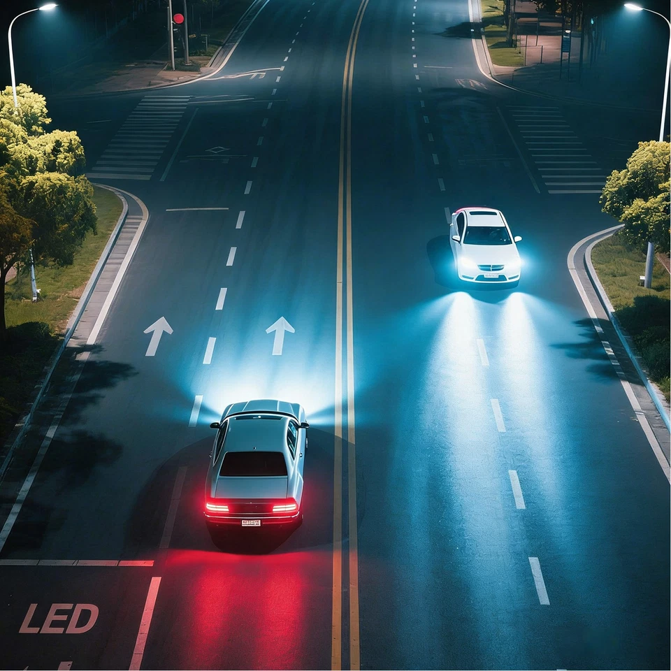 Par de faros LED redondos de haz alto/bajo DRL de 5,75" pulgadas para Dodge 880 1962 1965 Foto 2 de 4