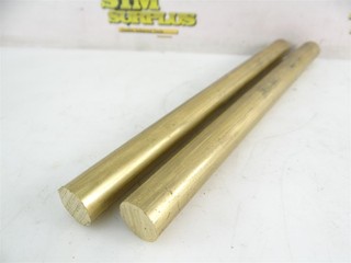 2 PIECES C69300 ECO BRASS ROUND STOCK 3/4" DIAMETER X 10" LENGTH