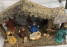 Vintage Cr che Nativity Scene Made In Italy