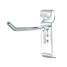 SSWBasics Chrome Wire Grid Hooks (Grid Wall Hooks) - 4" - Pack of 50