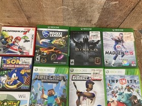 Lot of 11 Games Bundle Mario Kart 7 Sonic Nintendo DS Wii PSP XBOX 360 One