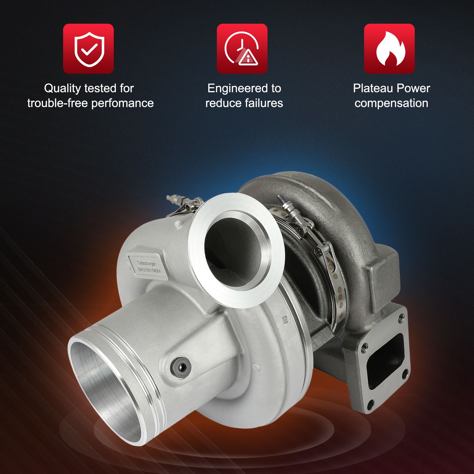 Turbo Turbocharger For HE500VG HE561VE ISX07 ISX1 ISX-EGR ISX15 Cummins 15.0L thumbnail 4