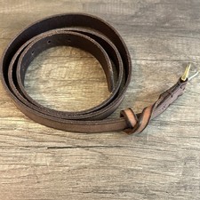 Frye Men Genuine Leather Belt XL Brown Buckle Knot Detail Western Ranch Rodeo