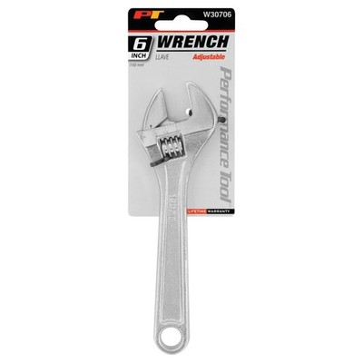 6-Inch Alloy Steel Adjustable Wrench with Powder Coated Finish