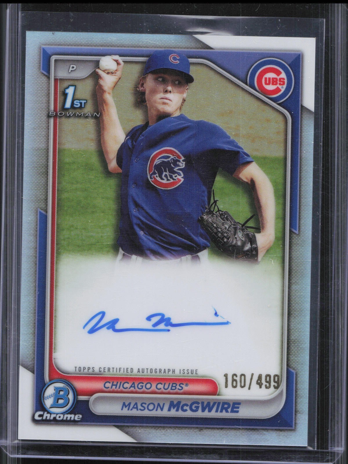 2024 Bowman Chrome Mason McGwire 1st Refractor Auto /499 Cubs