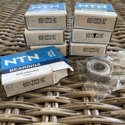 NTN 6205ZZC3/5C Bearings (Lot of 7) New 