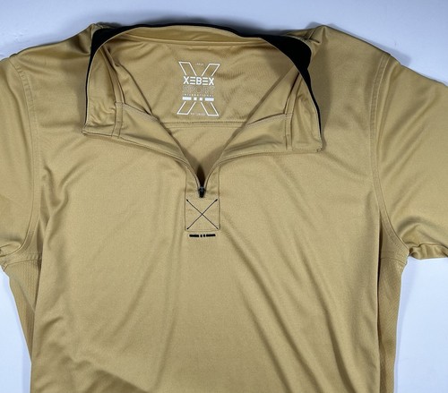 Xebex Cycling Jersey Mens Large 1/4 Zip Limited Edition Gold Black Pockets - Picture 8 of 18