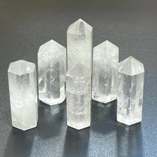 Clear Quartz Crystal Point Tower Obelisk Carving Wholesale Gemstone Decor Supply