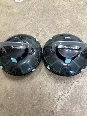 Two Cordless Robotic Pool Cleaner, Automatic Vacuum for Above-Ground Pools 