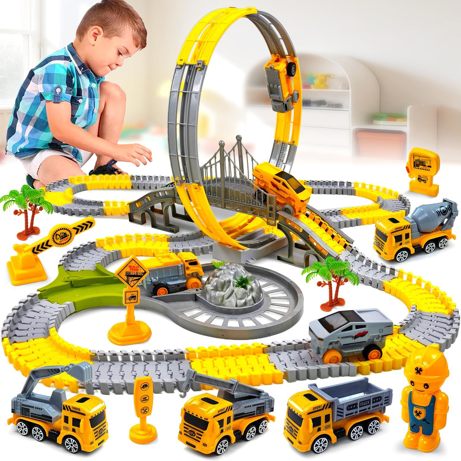 Kids Magic Climbing Track Car STEM Educational Toy-image