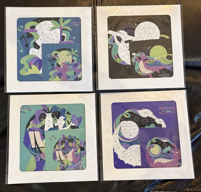 Disney Festival of the Arts 2026 Figment Scavenger Hunt Prize Brand New Set Of 4