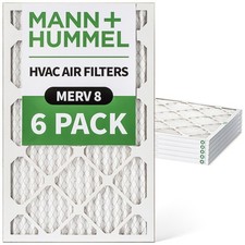 12x24x1 MERV 8 Pleated AC Furnace Air Filters. 6 Pack. Made in USA