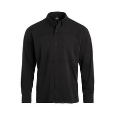 Pnuma Outdoors Long Sleeve Shooter Shirt, UPF 30 , Black SS-LS-MT 