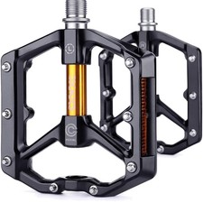 Fahrradpedale mit Reflektoren - Leichte Aluminiumlegierung, Anti-Rutsch-Spike...