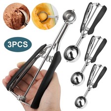 Ice Cream Mash Potato Dough Food Spoon Scoop Kitchen Stainless Steel Cookie Tool