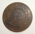 1861 New Brunswick Large Cent — photo from another recent sale
