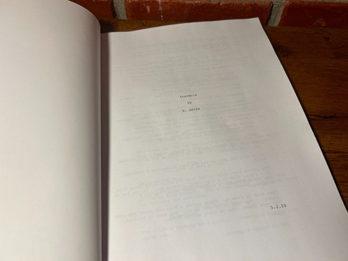 Insomnia Movie Script Autographed Signed Reprint Al Pacino Robin Williams - 第 3/4 張圖片
