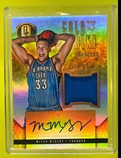 2014-15 Panini Gold Standard Mitch McGary Gold Strike Jersey Auto 25 /199 #40 RC