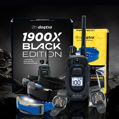 Dogtra 1900X Black Edition + 1 Handsfree + 1 Additional Blue Receiver Dog Collar
