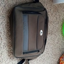 Leisure Solid Brown/Black Laptop Shoulder Messenger Bag, Universal Compatible