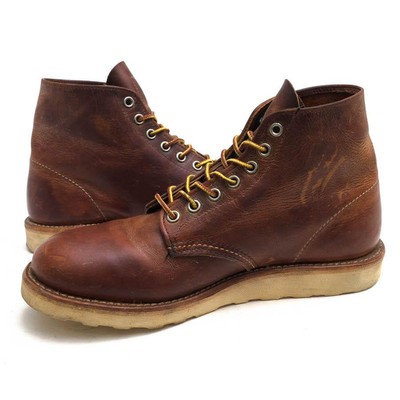 Red Wing Boots 9111 Classic Work 6inch Round Toe US:8D Leather  