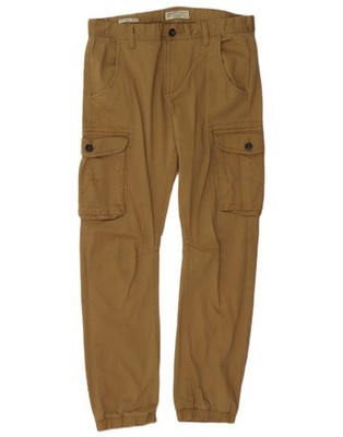 CALLIOPE Mens Firenze Joggers Cargo Trousers IT 44 XS W32 L28 Beige DT14