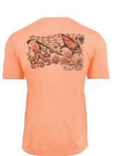 Salt Life Shark Dive SLXUVapor Crew Performance Org L Live Salty NWT NEW