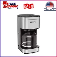 Krups Simply Brew 10-Cup Drip Coffee Maker | Stainless Steel