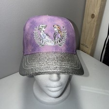Disney Frozen 2 Girls' Purple Hat Silver bill, adjustable NWT