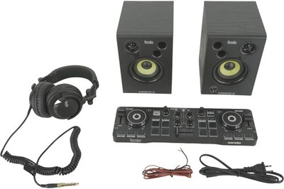 Hercules DJ DJStarter Kit With Controller, Speakers and Headphones NO OUTPUT