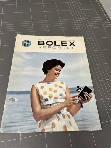 VINTAGE CAMERA MAGAZINE BOLEX REPORTER MOVIE MAKER CINEMA 1950s ART ARTWORK