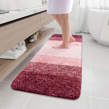 Arotive Microfiber Bathroom Rugs, Shaggy Soft and Absorbent Bath Rug, Non-Slip,