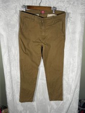 Levis XX Chino Standard Taper Men's Pants Khaki Cotton Blend Size 32 Water Less