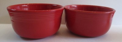 Fiesta Fiestaware Gusto Bowls Scarlett Red 28 Oz. 6  x 3  Lot of 2