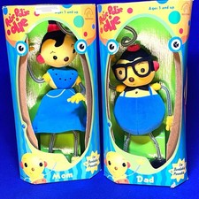 Mom  Dad bendable plush -- Rolie Polie Olie set -- Applause NEW