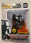Funko Pop! Bobble: Star Wars - The Mandalorian with Dark Saber (Glows in the...